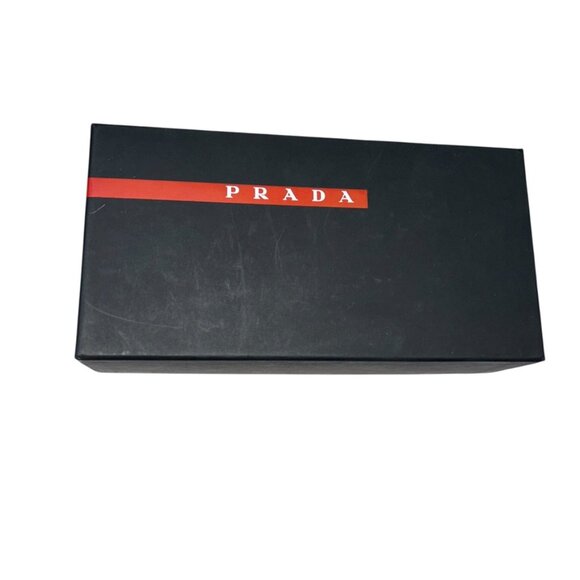 prada black red ITALY cardbaord wallet or sunglasses empty box - Picture 4 of 4